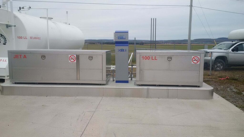 Large fuel tanks at Victoria airport